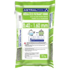 VERRE ECO FILTRANT SAC 25KG 0.4-1.6 MM